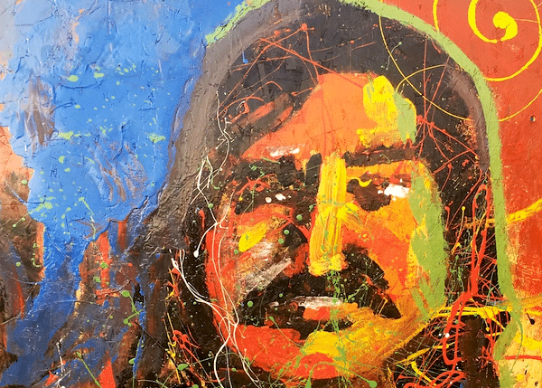  | A portrait of Leonard Peltier at the entrance of Oceti Sakowin Camp 2016 | MR Online